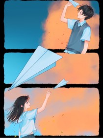 寄出的纸飞机