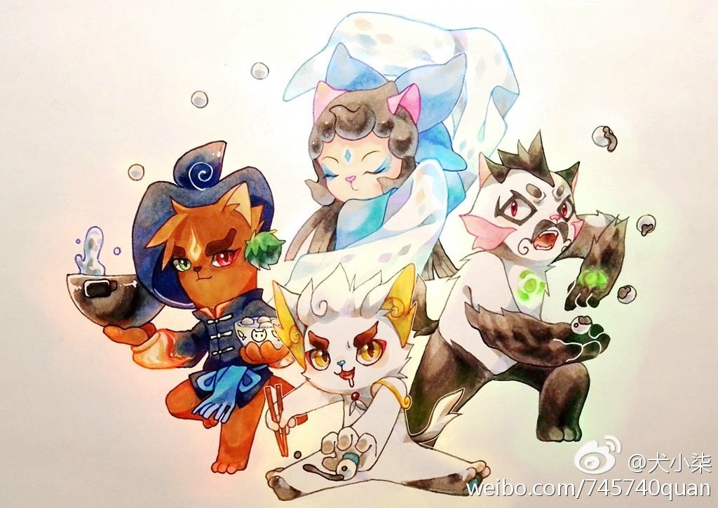 京剧猫之校园中的白糖